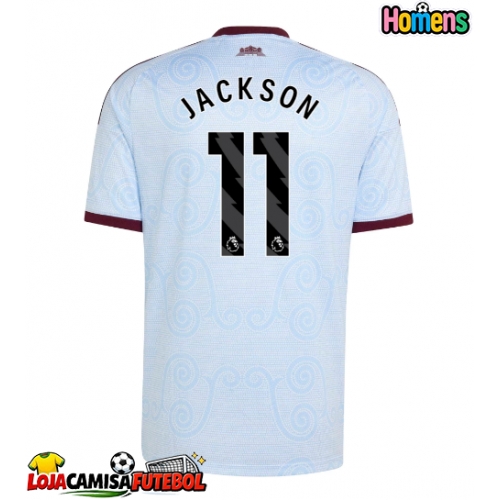 Camisa de Futebol Aston Villa Nicolas Jackson #11 Equipamento Alternativo 2026-27 Manga Curta